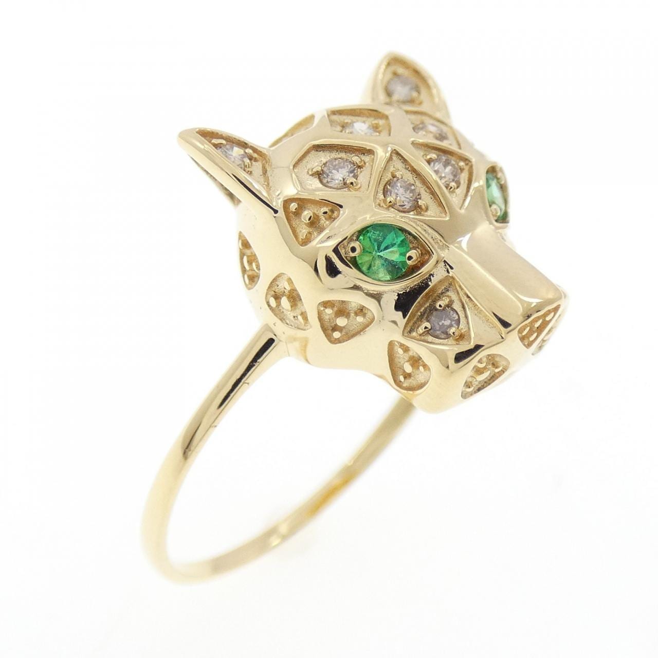 K18YG Emerald Ring 0.04CT