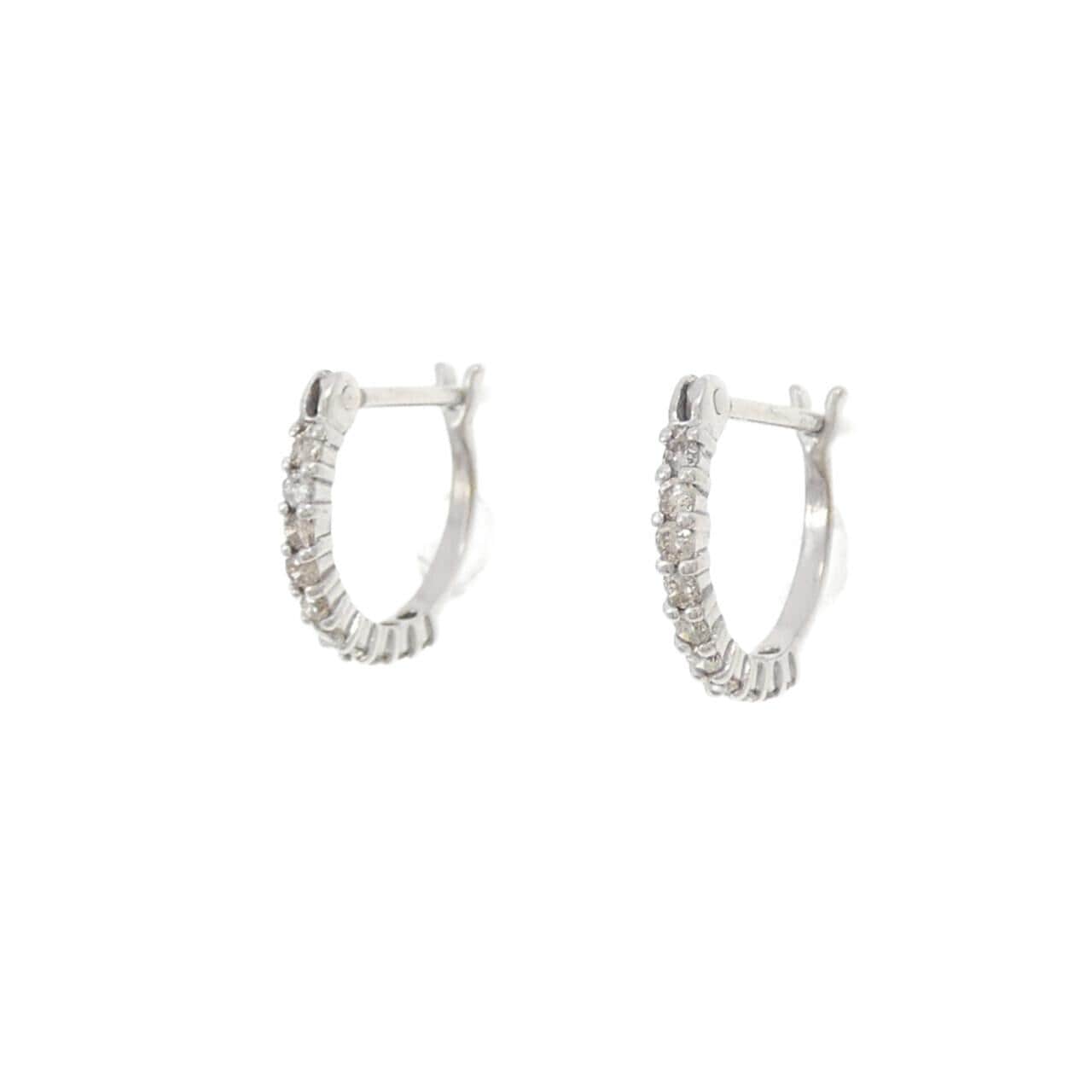 K18WG ダイヤモンド ピアス 0.20CT