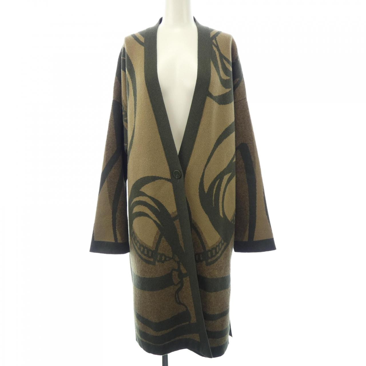 エルメス HERMES LA PROMENADE DU MATIN 2H2105D2 ロングカーディガン