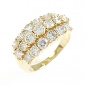 K18YG ダイヤモンド リング 2.02CT