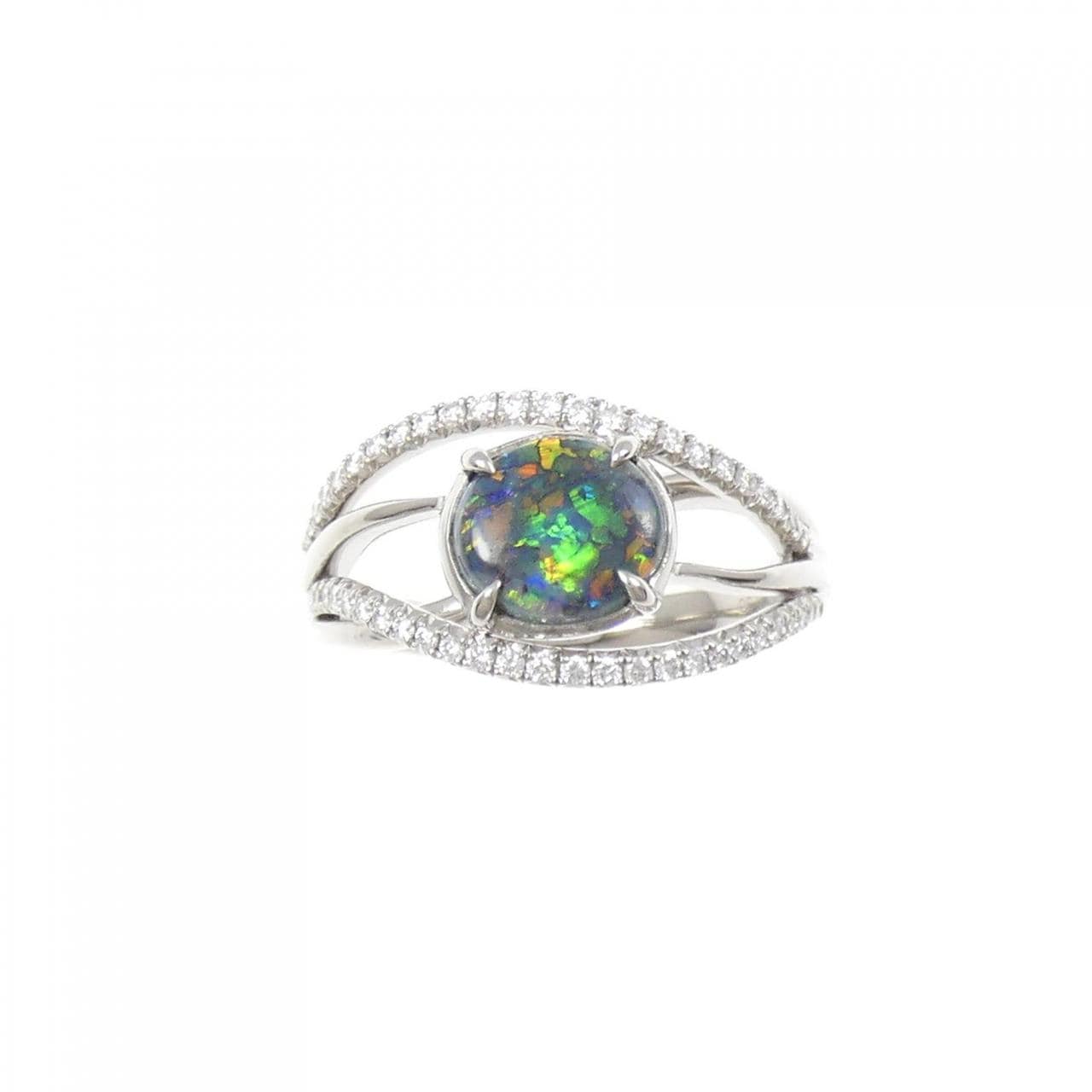 PT900 ブラックオパール リング 1.20CT