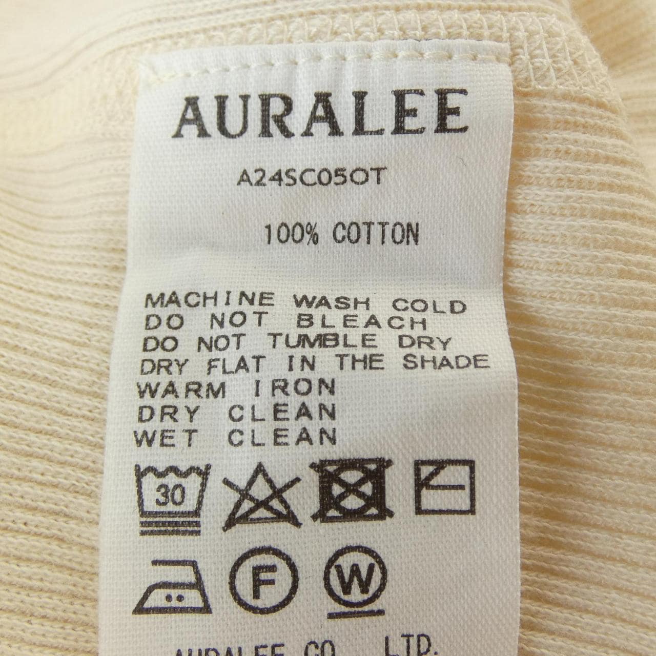 オーラリー AURALEE A24SC05OT キャミソール