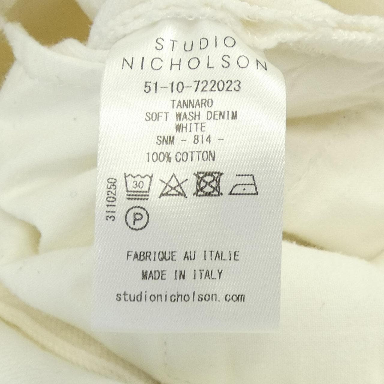 スタジオニコルソン STUDIO NICHOLSON ジーンズ