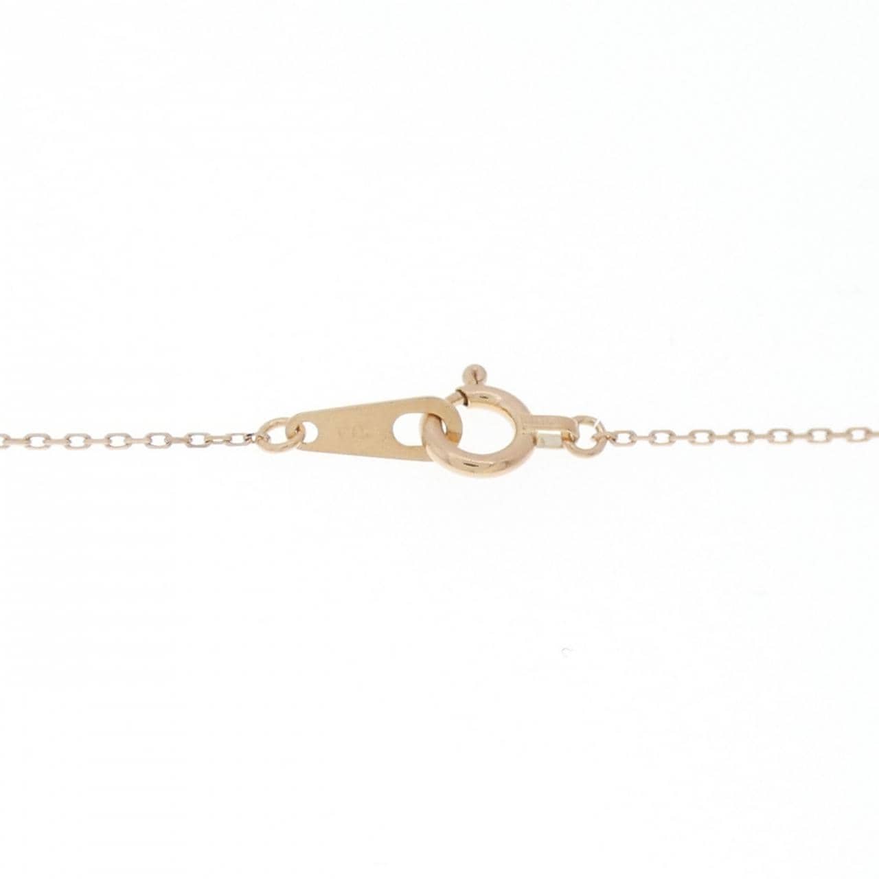 K18PG ホースシュー ダイヤモンド ネックレス 0.32CT