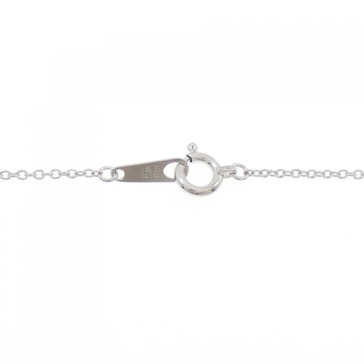 K18WG ダイヤモンド ネックレス 0.16CT