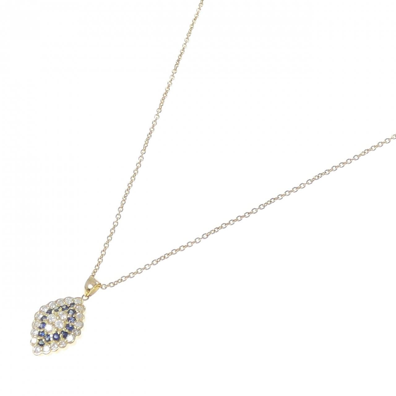 K18YG サファイヤ ネックレス 0.43CT