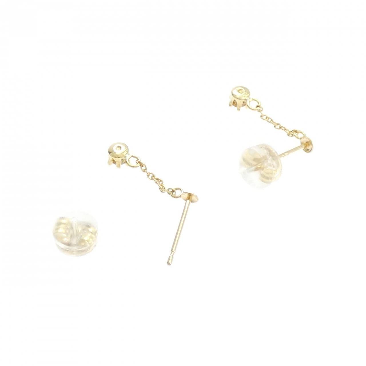 K18YG钻石耳环0.10CT