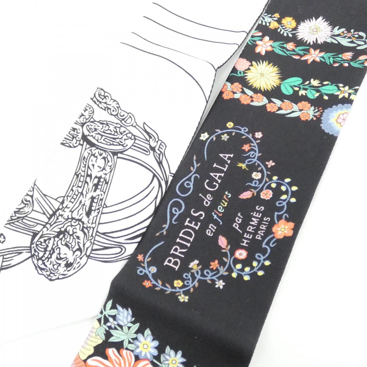 エルメス BRIDES DE GALA EN FLEURS ツイリー 064220S スカーフ