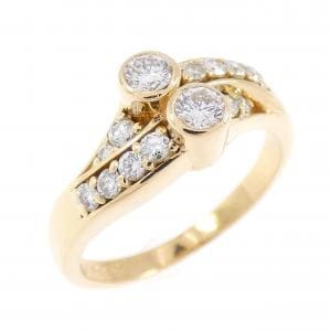 K18YG ダイヤモンド リング 0.20CT