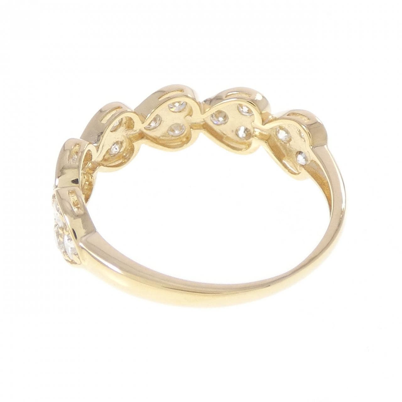 K18YG ハート ダイヤモンド リング 0.50CT
