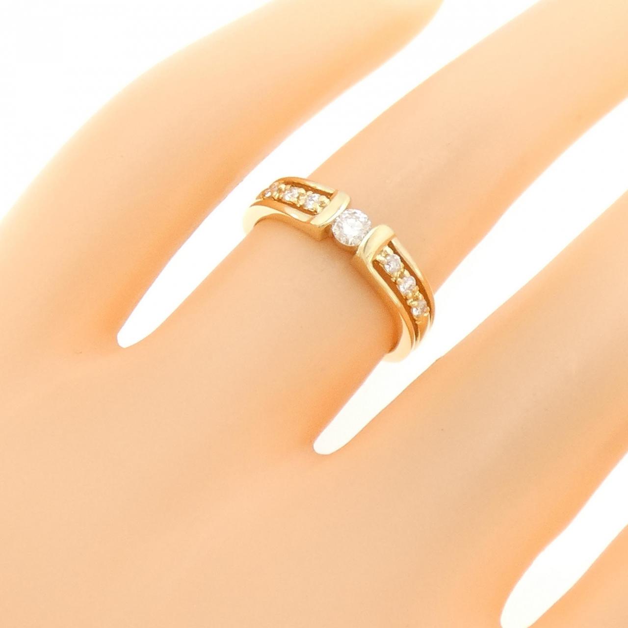 K18YG ダイヤモンド リング 0.20CT