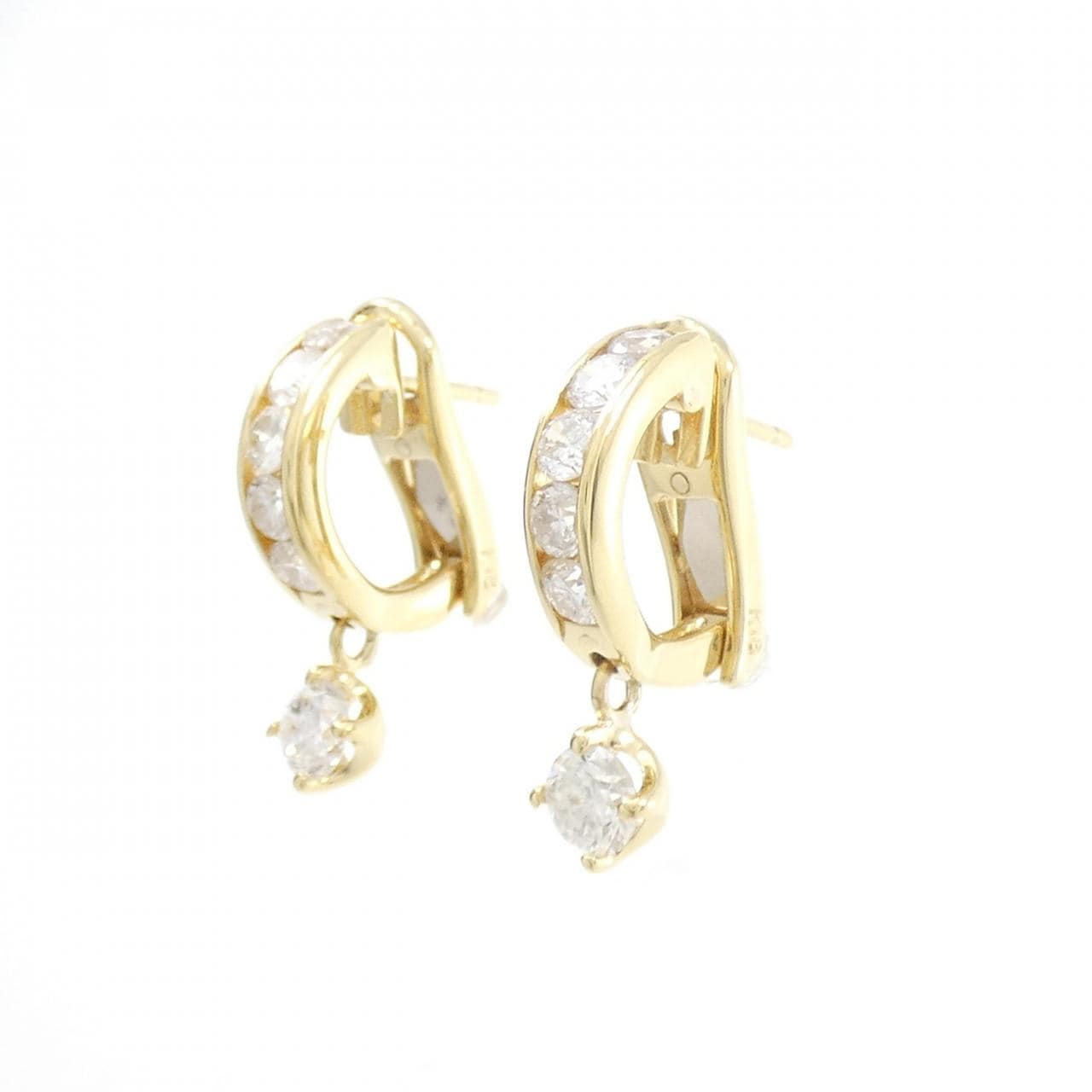 K18YG Diamond Earrings 0.82CT