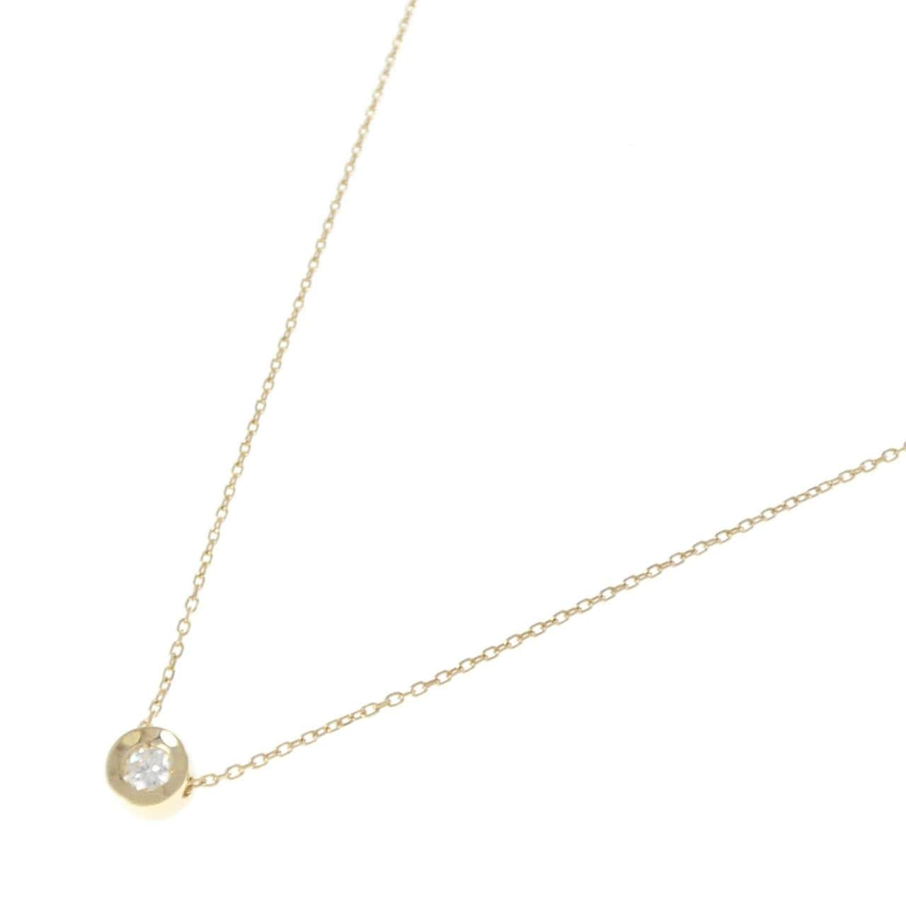 K18YG ダイヤモンド ネックレス 0.11CT