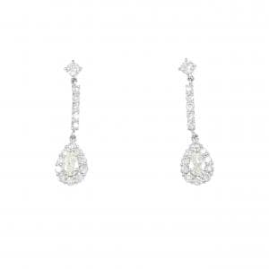 【新品】PT900 ダイヤモンド ピアス 0.80CT