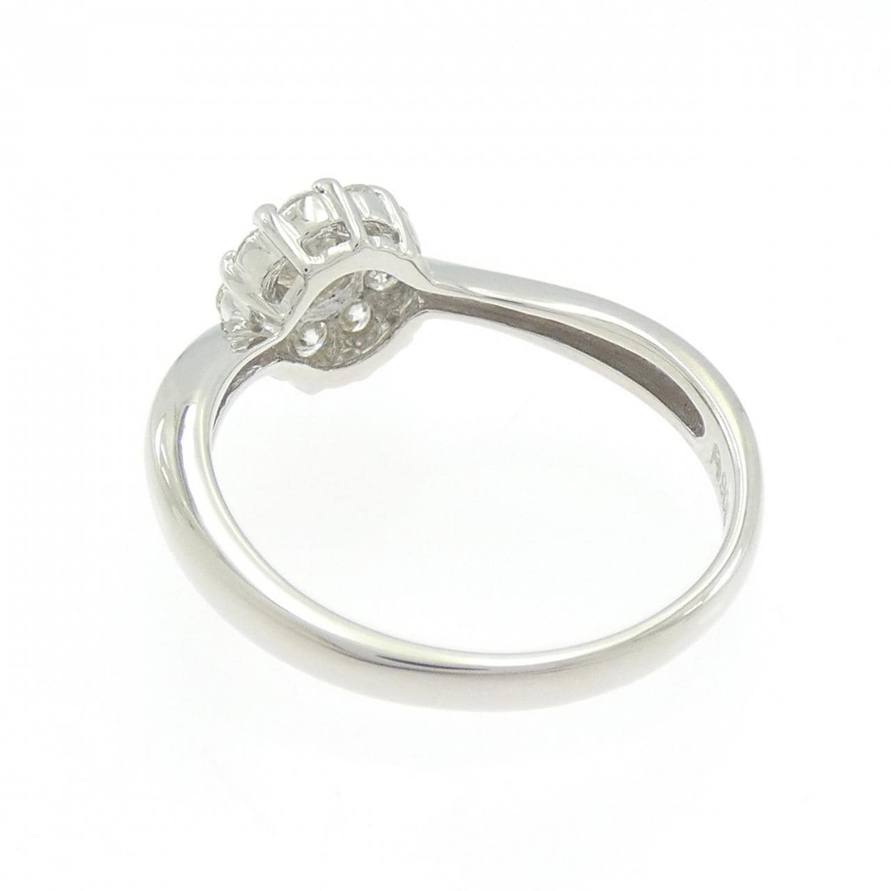 PT900 フラワー ダイヤモンド リング 0.50CT