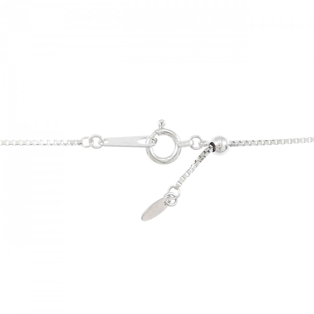 K18WG ブラックオパール ネックレス 0.809CT