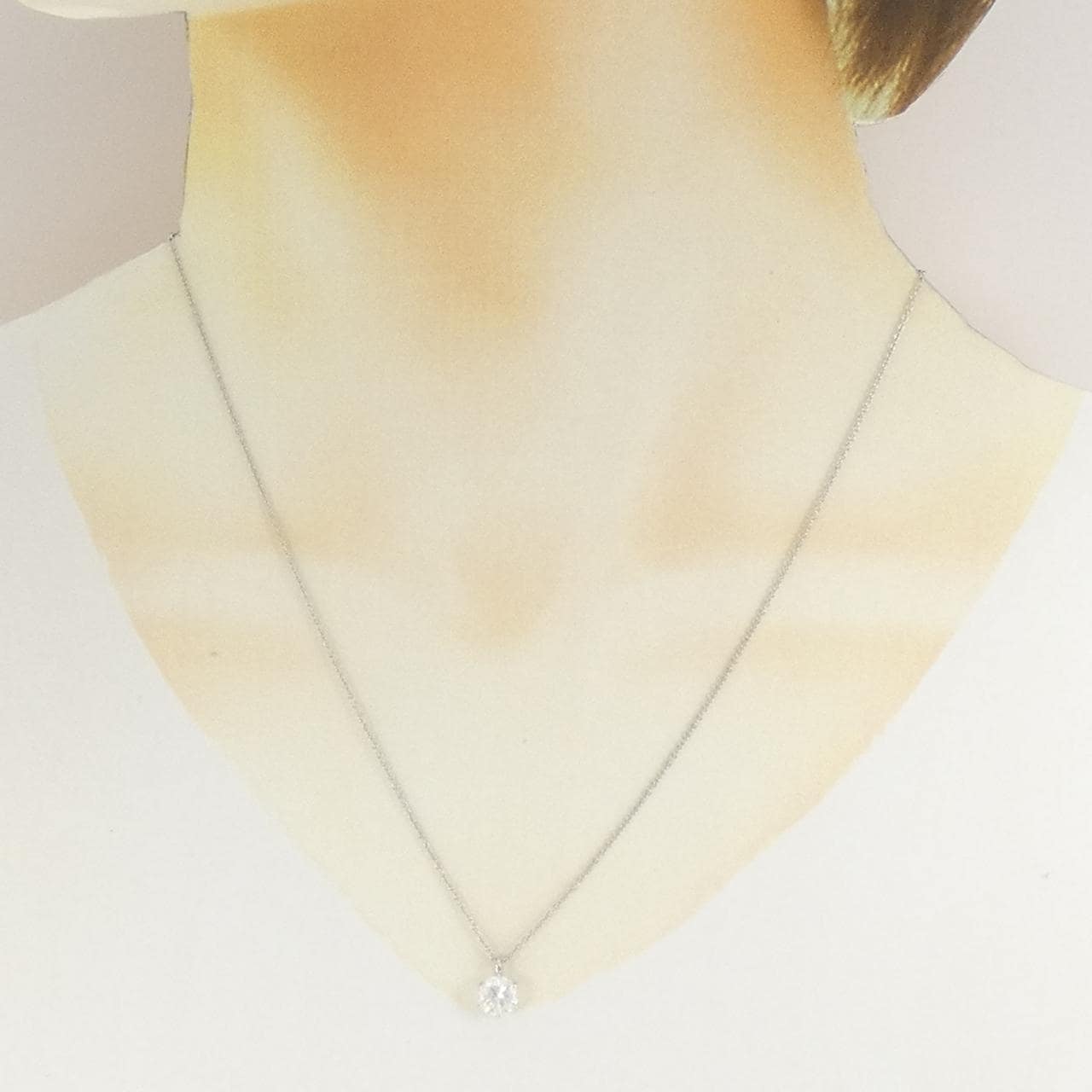 【リメイク】PT900/PT850 ダイヤモンド ネックレス 1.060CT E I1 Good