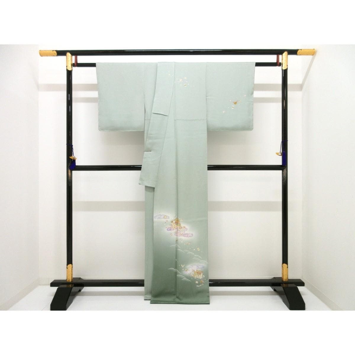 【未使用品】訪問着　友禅金彩加工　ボカシ染　裄丈Ｓ寸