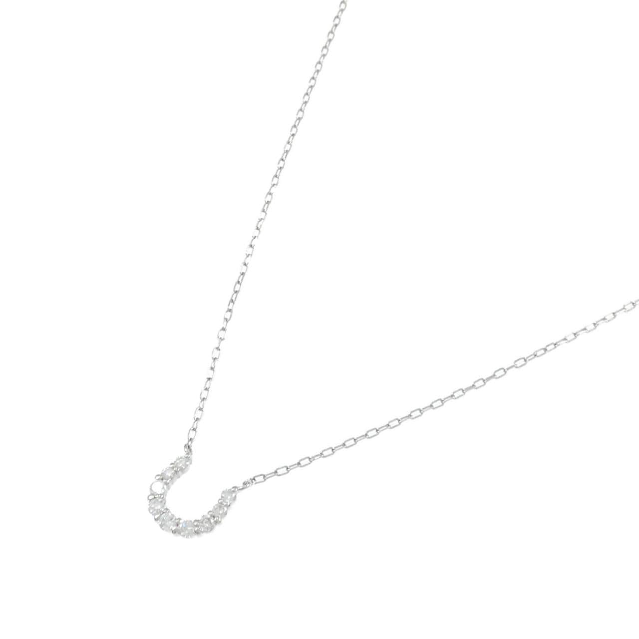 PT850 ホースシュー ダイヤモンド ネックレス 0.09CT