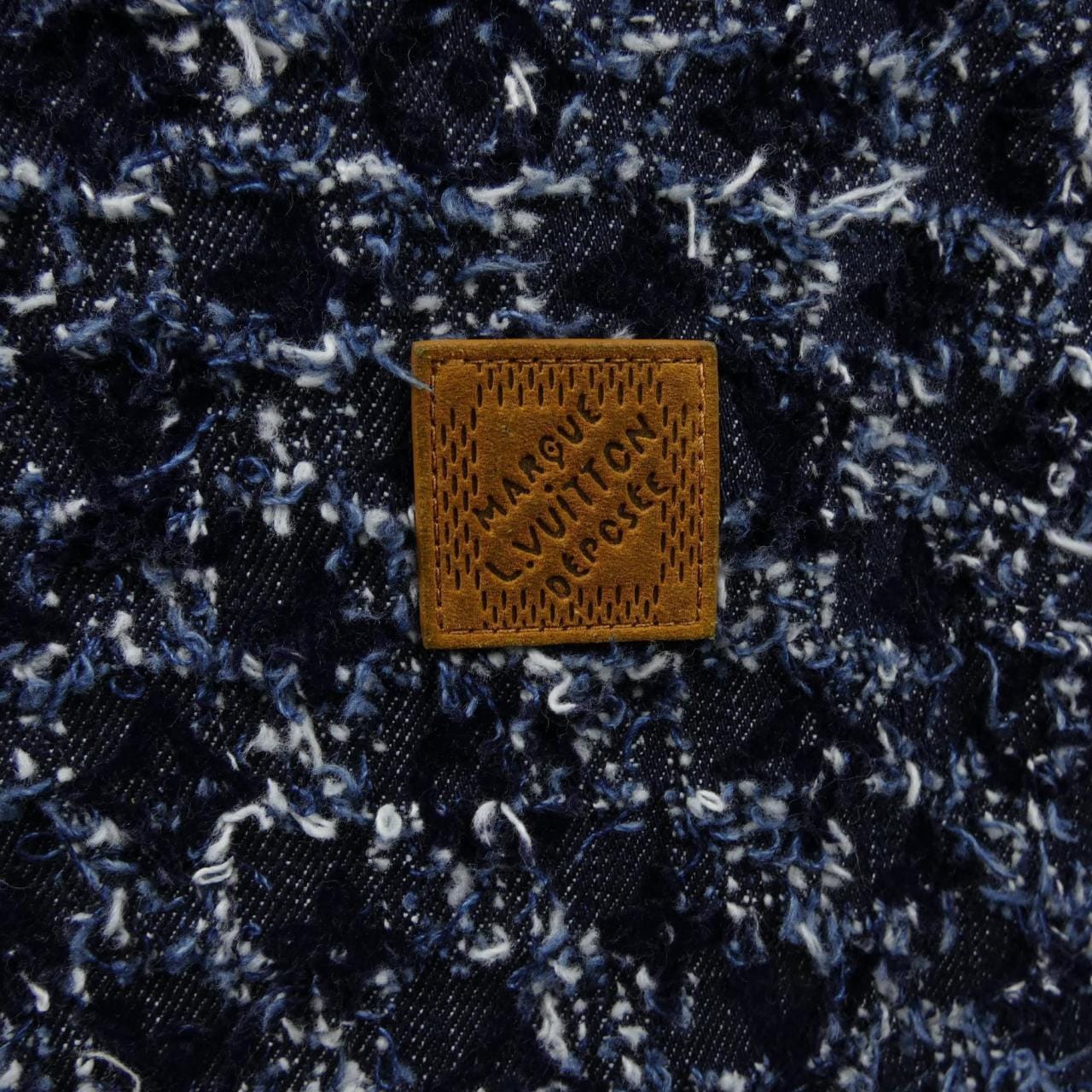 LOUIS VUITTON Flocked Monogram Denim Hoodie HTA23WURL Jacket