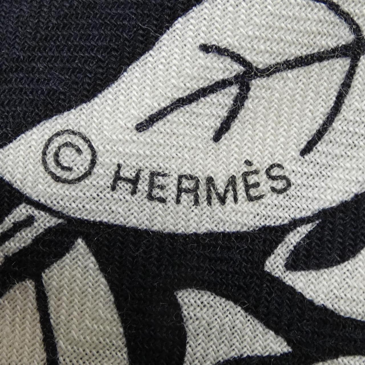 エルメス HERMES JUNGLE LOVE TATTOO H243352S カレジェアン140 ショール