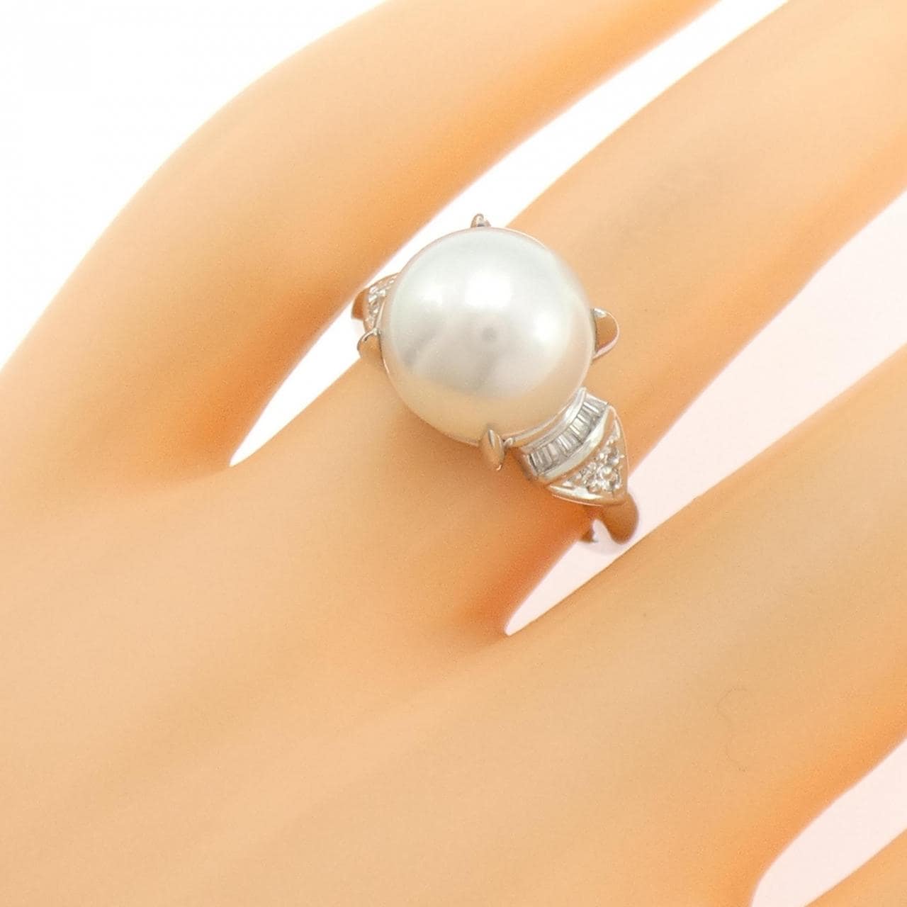 PT900 白蝶パール リング 10.4mm