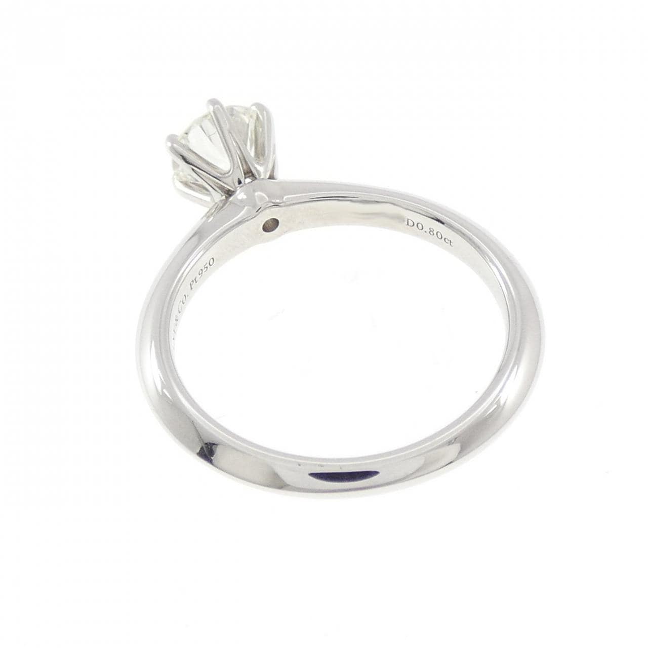 ティファニー クラシックソリティア リング 0.80CT I VS2 3EXT