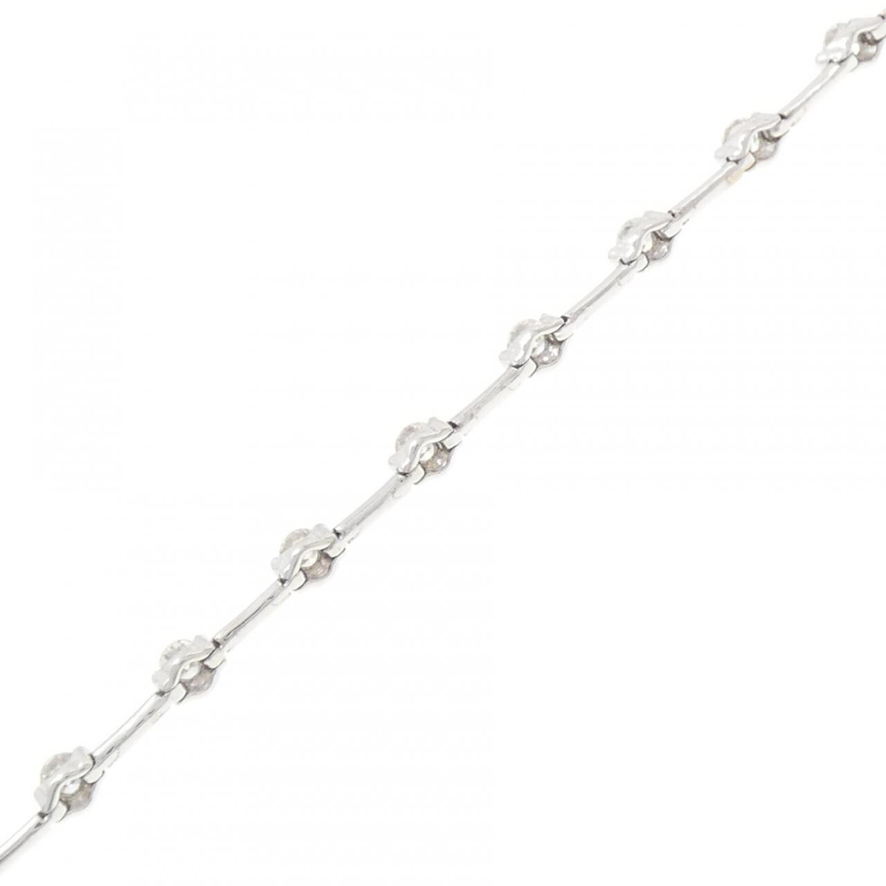 K18WG ダイヤモンド ブレスレット 1.50CT