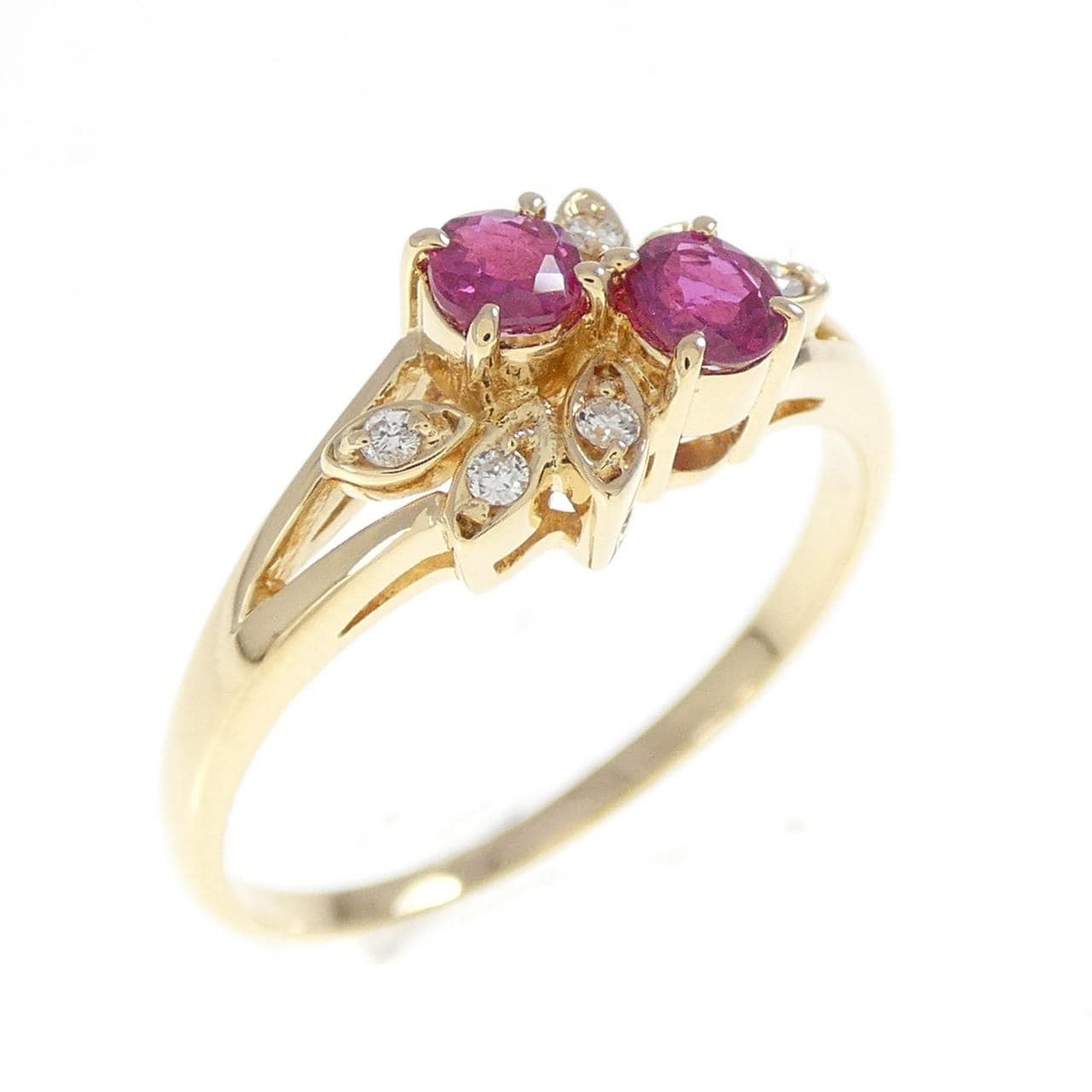 K18YG ruby ring 0.32CT
