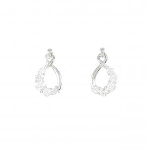 K18WG ダイヤモンド ピアス 0.50CT