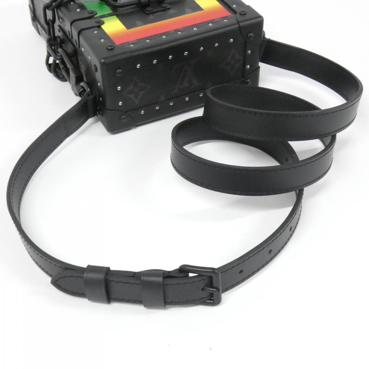 ルイヴィトン モノグラム エクリプス レインボーカラー トランク ケース M20186 ショルダーバッグ