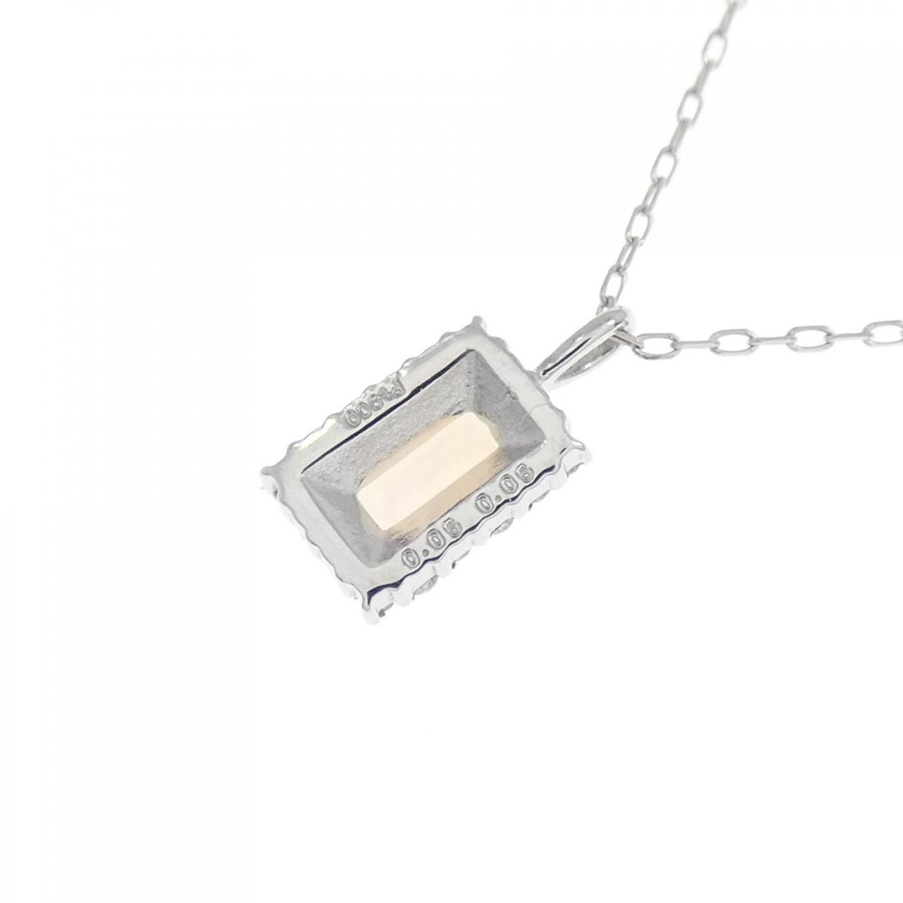 [BRAND NEW] PT OPAL Necklace 0.05CT