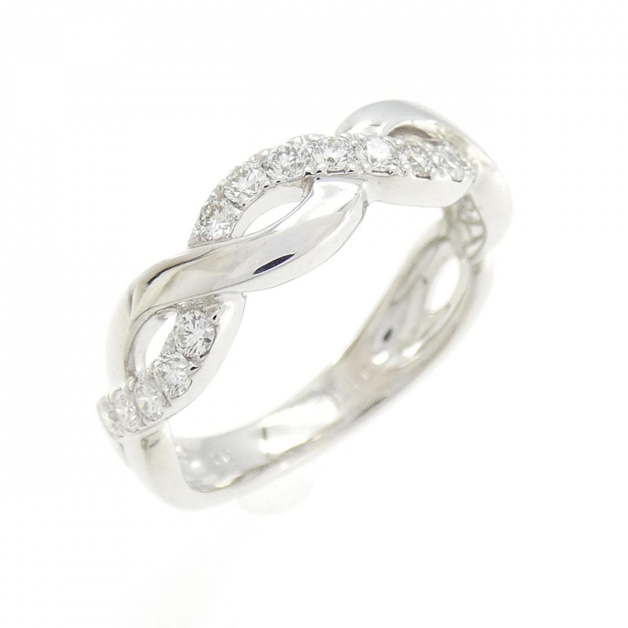 K18WG ダイヤモンド リング 0.40CT