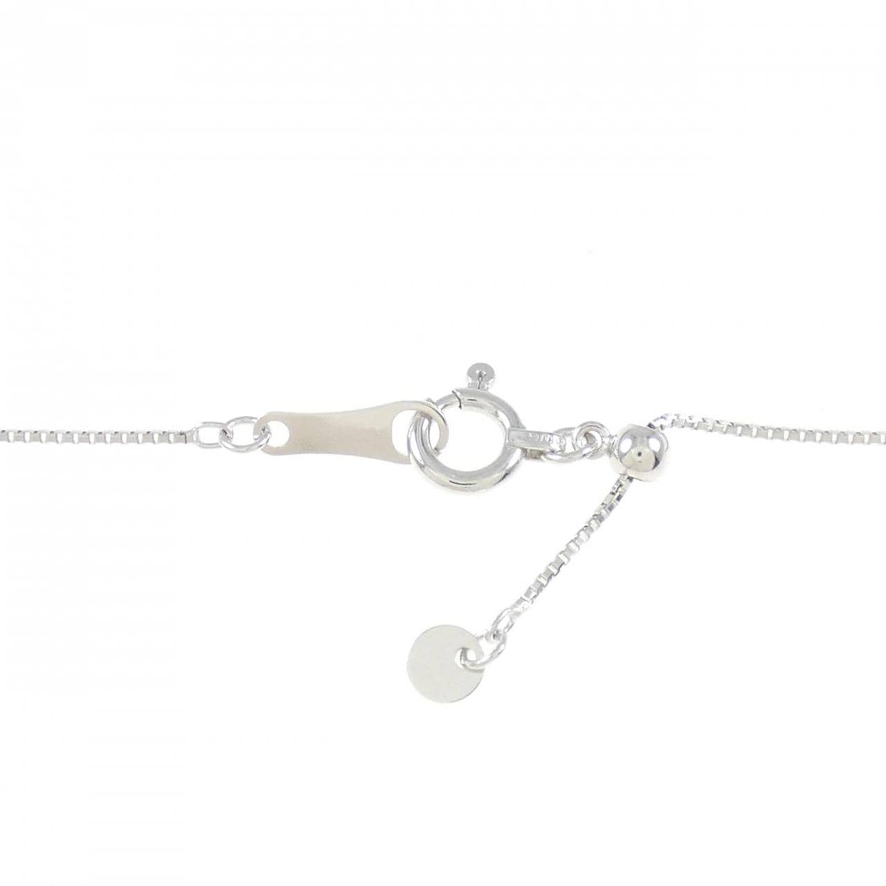 K18WG ダイヤモンド ネックレス 0.24CT