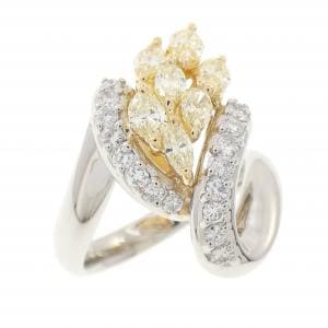PT900/K18YG ダイヤモンド リング 1.00CT