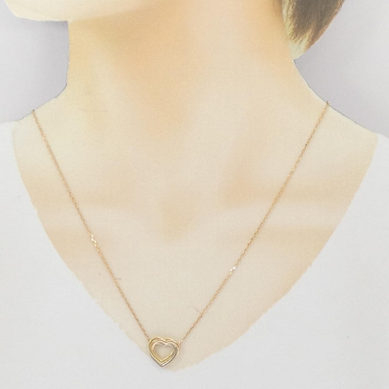 カルティエ トリニティ ハート ネックレス