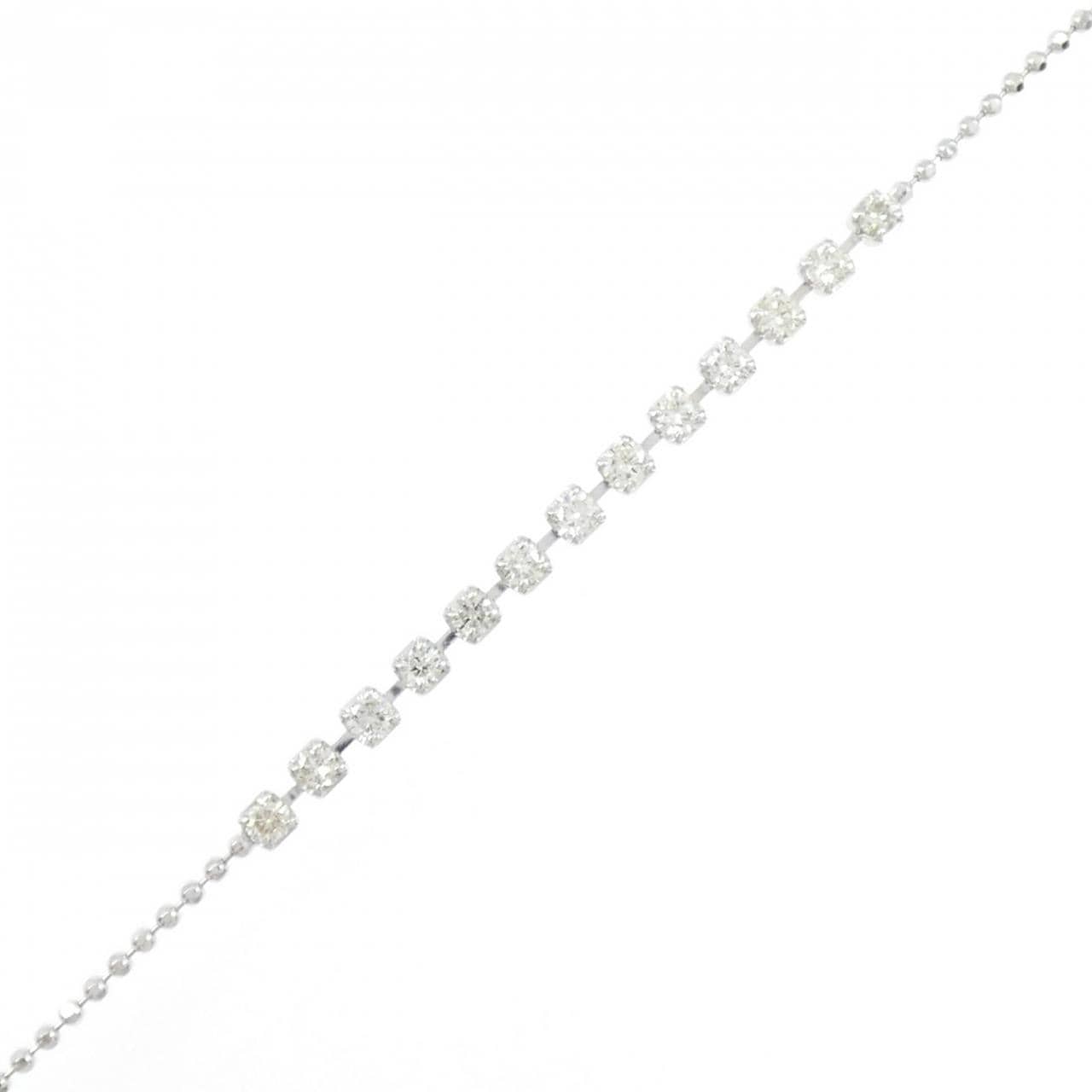 K18WG钻石手链0.50CT