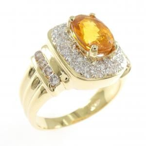 K18YG/K18WG サファイヤ リング 2.28CT