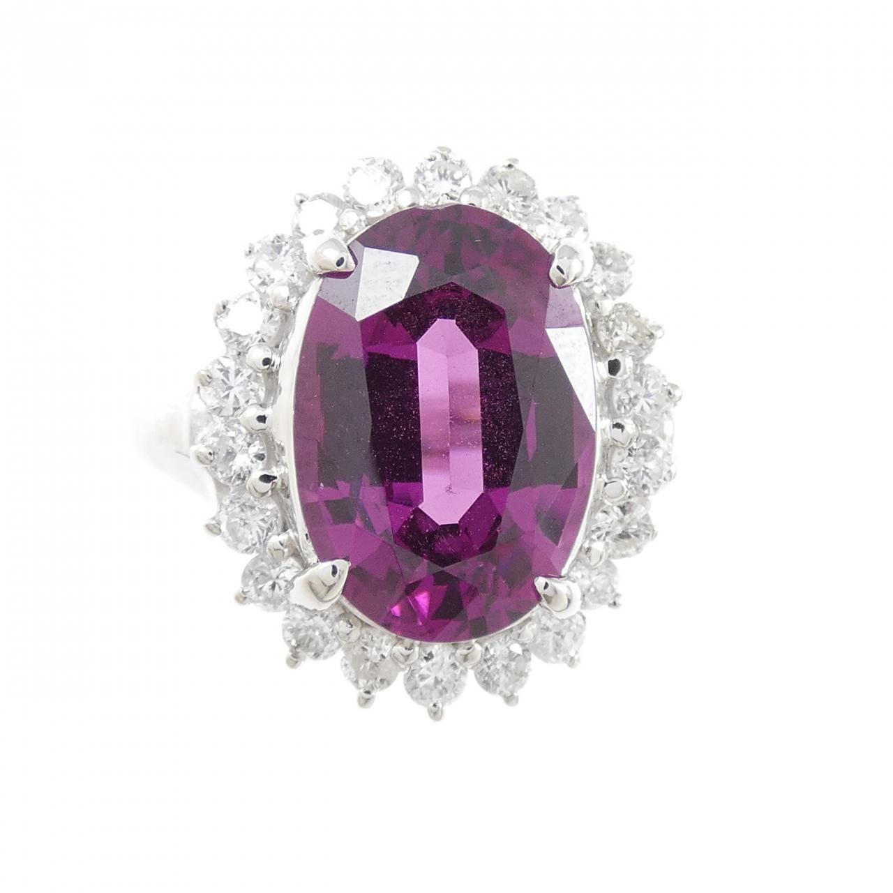 PT900 ガーネット リング 3.46CT