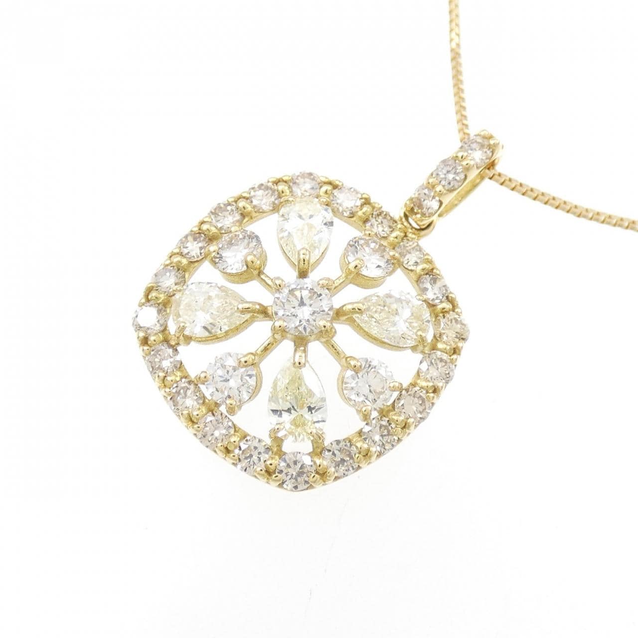 【新品】K18YG ダイヤモンド ネックレス 1.00CT