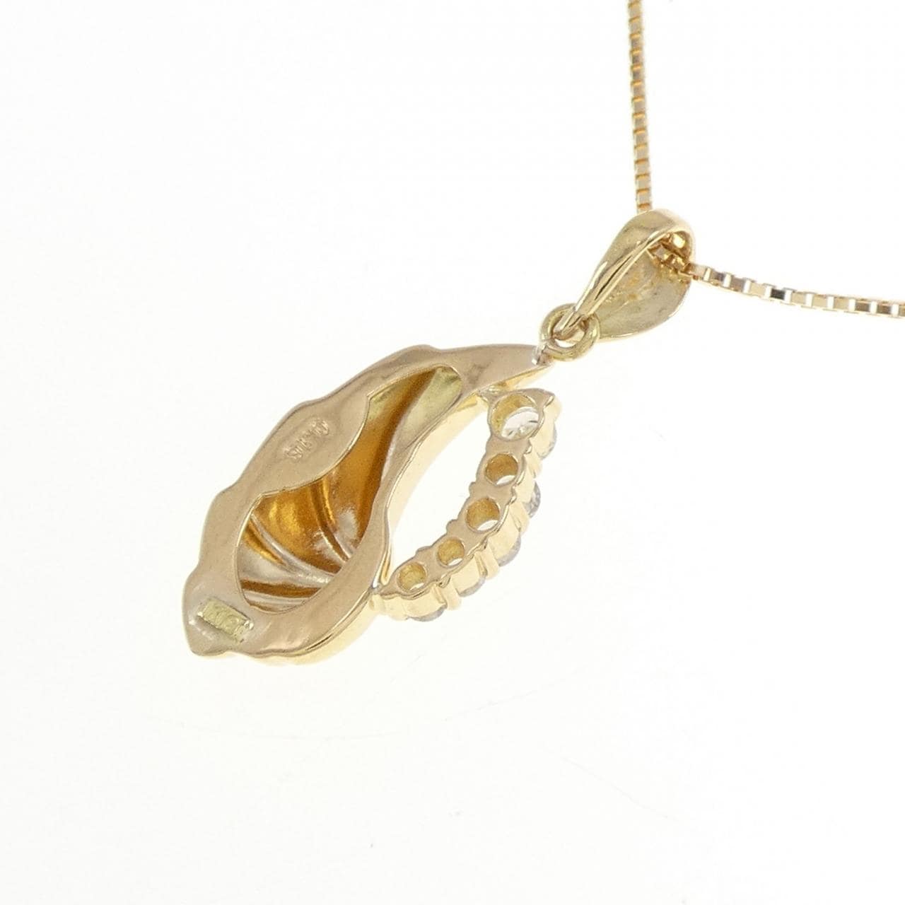 K18YG ダイヤモンド ネックレス 0.16CT
