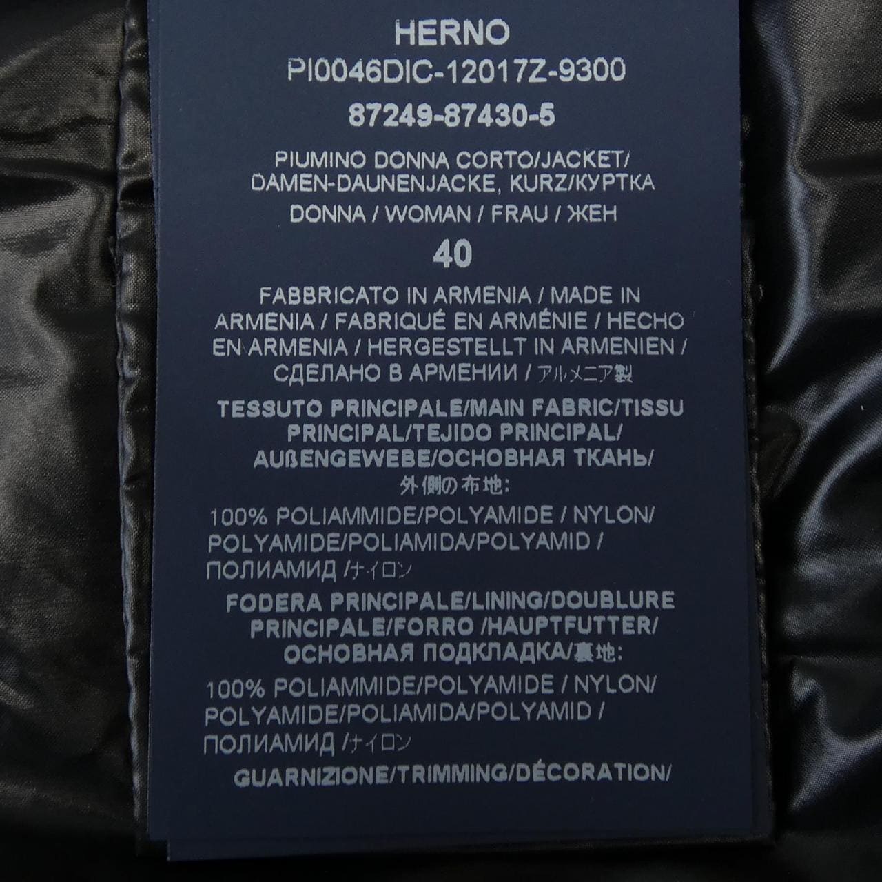ヘルノ Herno PI0046DIC 12017Z 9300 ダウンジャケット