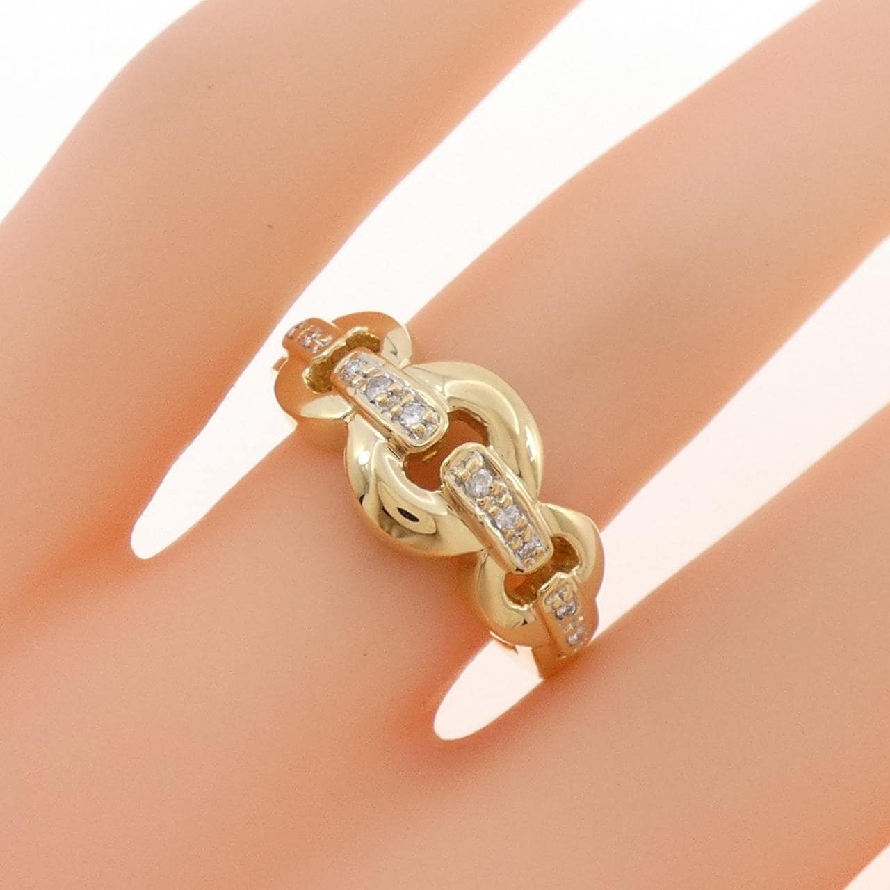 K18YG ダイヤモンド リング 0.06CT