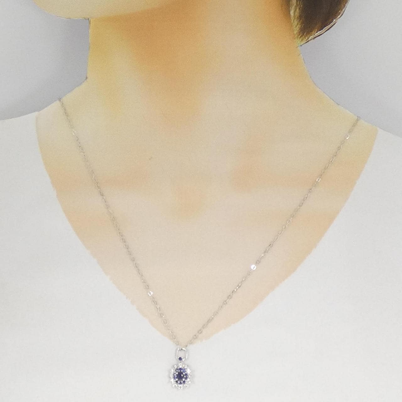 ジーエスティービー サファイヤ ネックレス 0.35CT