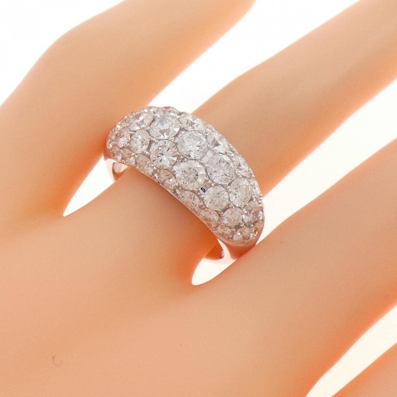 750WG ダイヤモンド リング 2.99CT