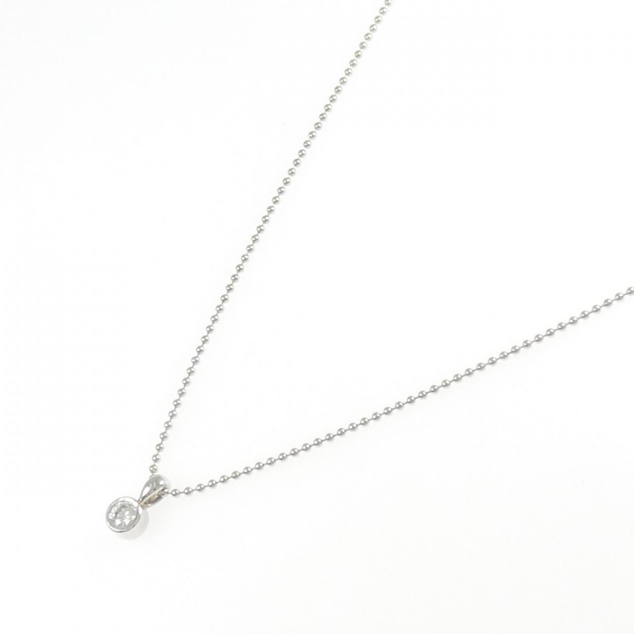 PT850 ソリティア ダイヤモンド ネックレス 0.107CT