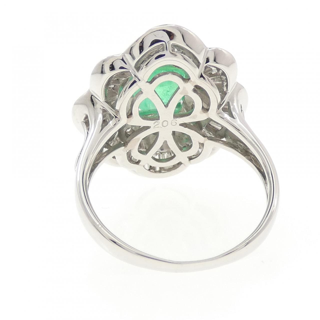 PT900 エメラルド リング 2.06CT