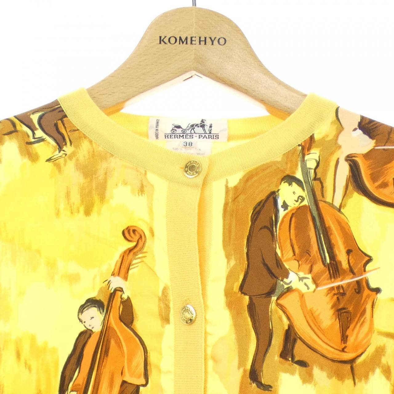 【ヴィンテージ】エルメス HERMES CONCERTO ツイルレーヌ. カーディガン