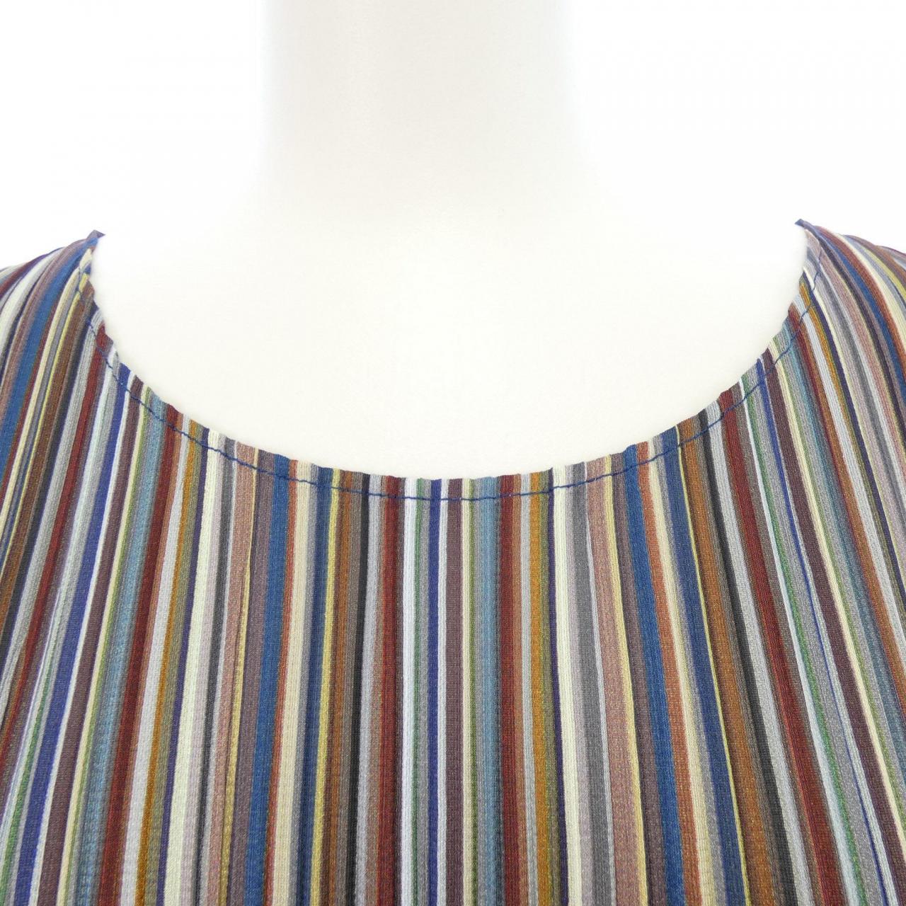 プリーツプリーズ PLEATS PLEASE ストライプ PP11-JH554 7565122 ワンピース