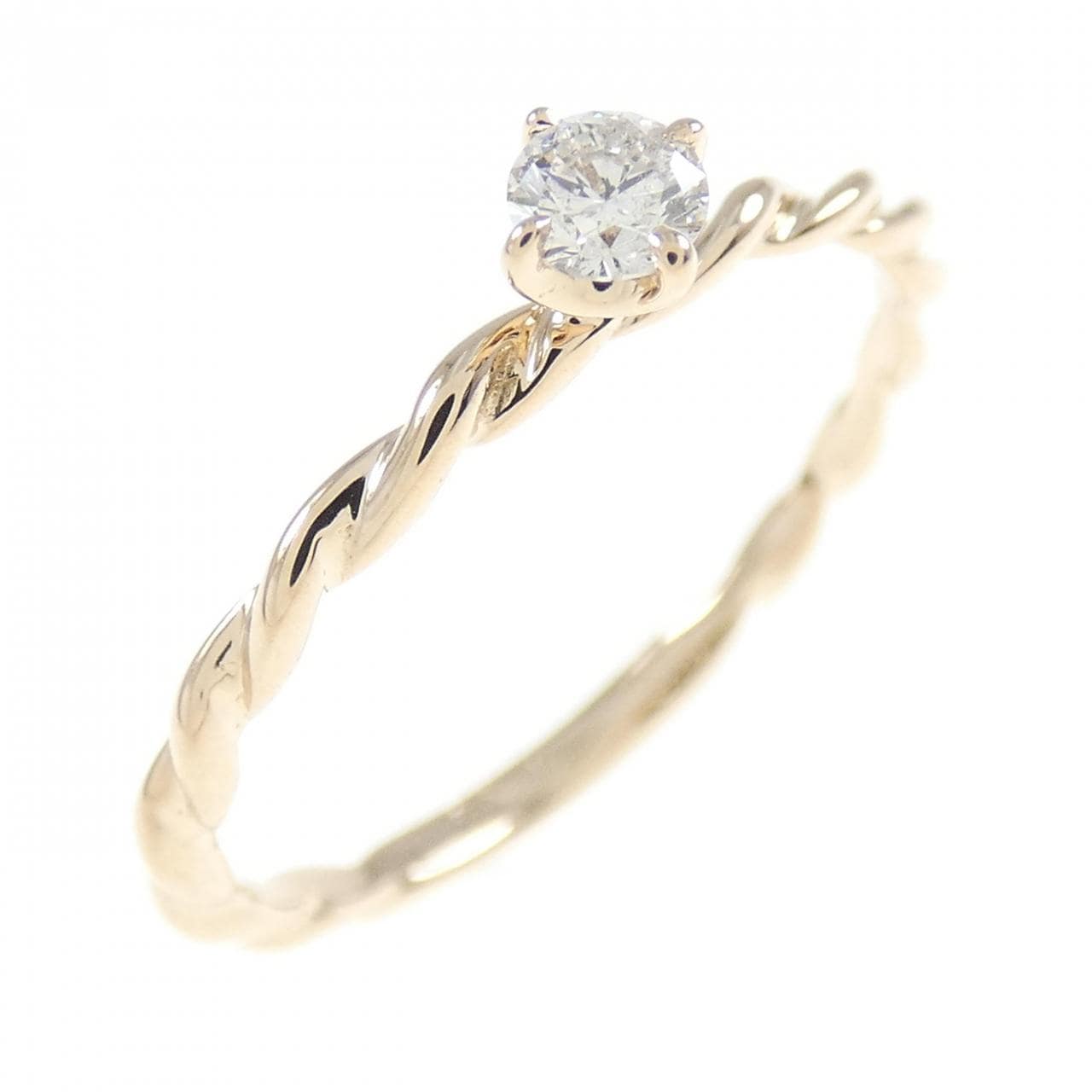 K18PG ダイヤモンド リング 0.09CT